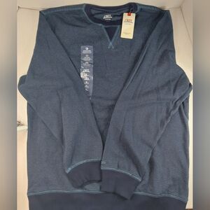 IZOD Saltwater Blue strip  Men’s M Crewneck long sleeve sweatshirt